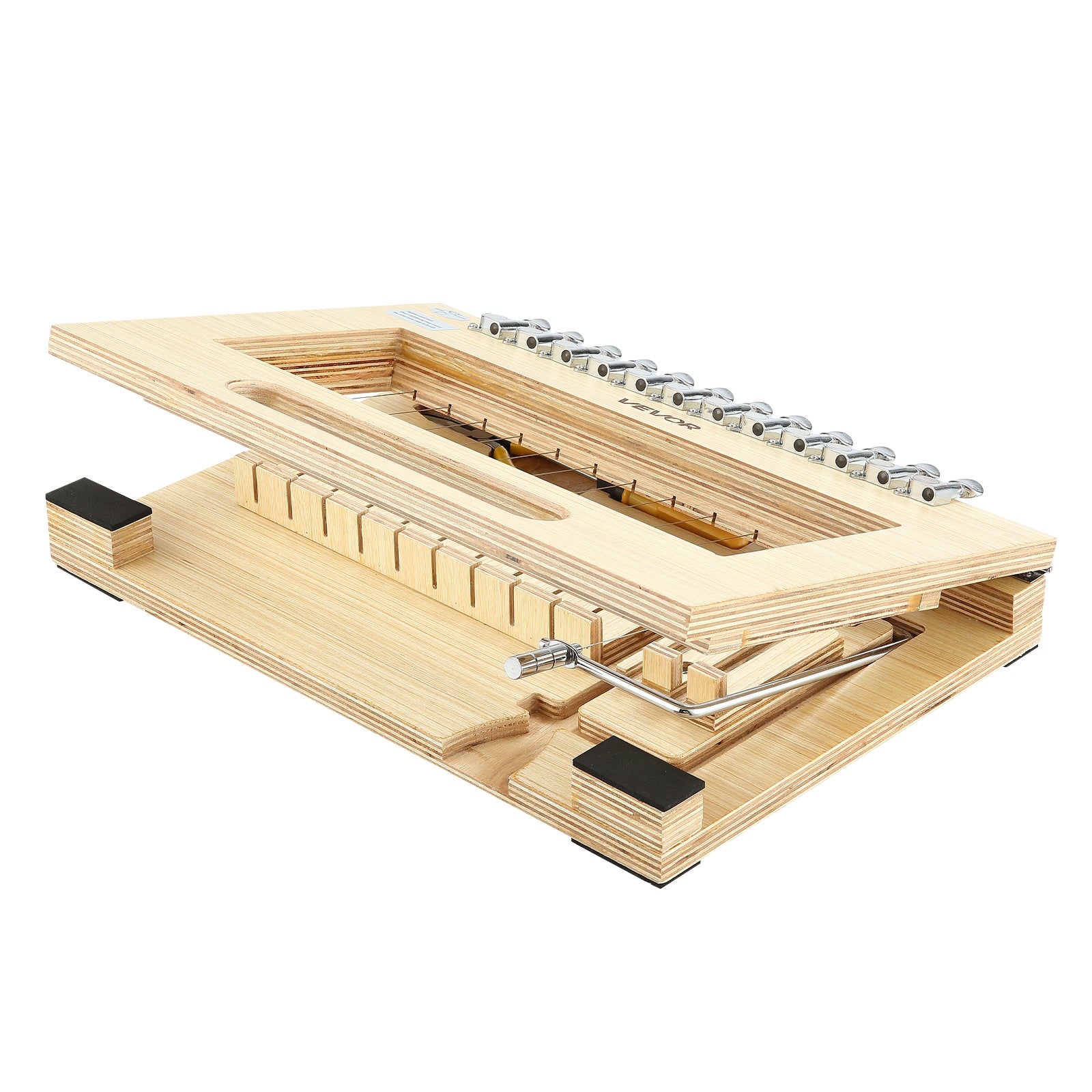 VEVOR Soap Cutter Cut Wood Soap Slicer 1 in 1-12 Pcs Bars Wood Frame Steel Wire