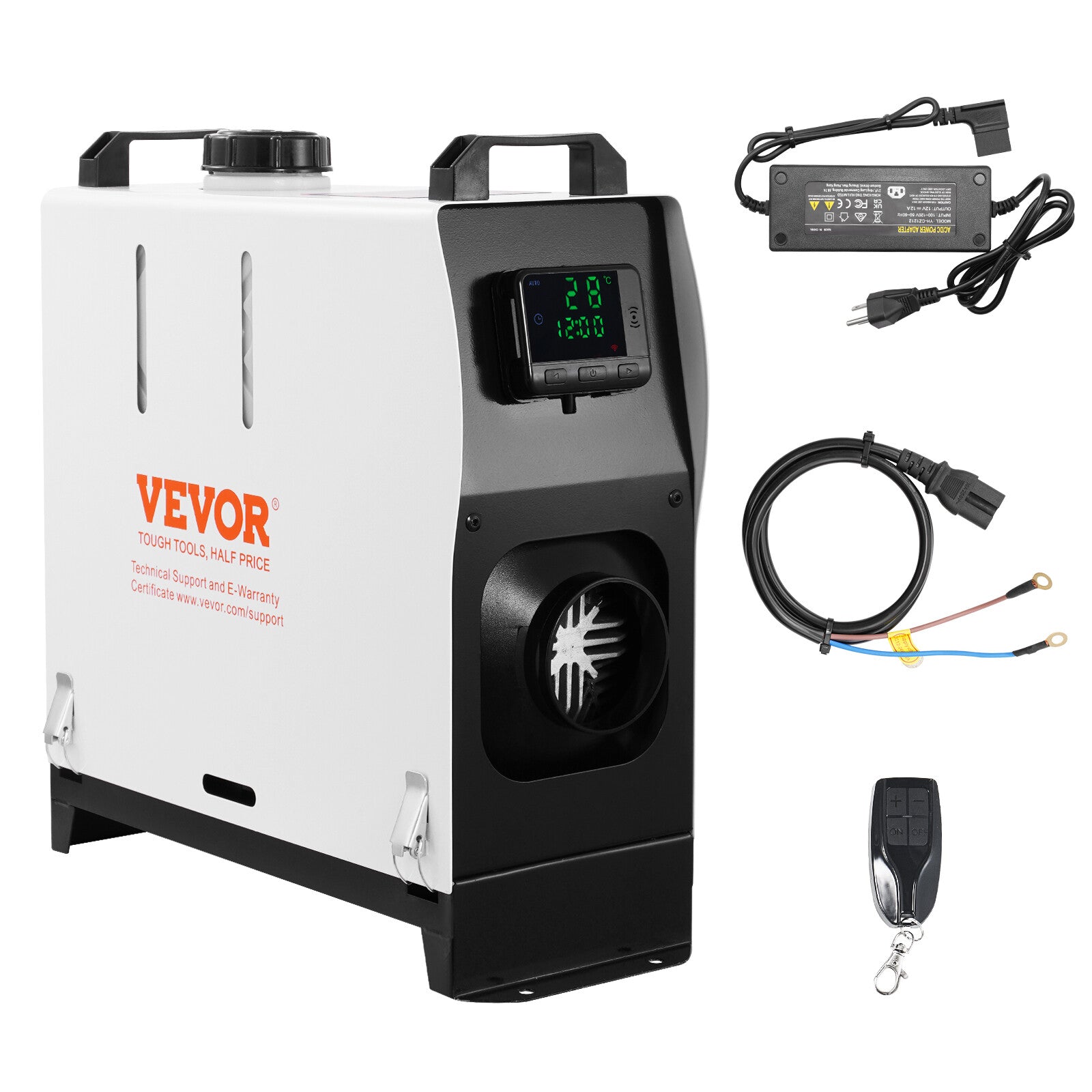 VEVOR Diesel Air Heater All-in-one 12V 8KW LCD Remote Control for Car RV Indoors