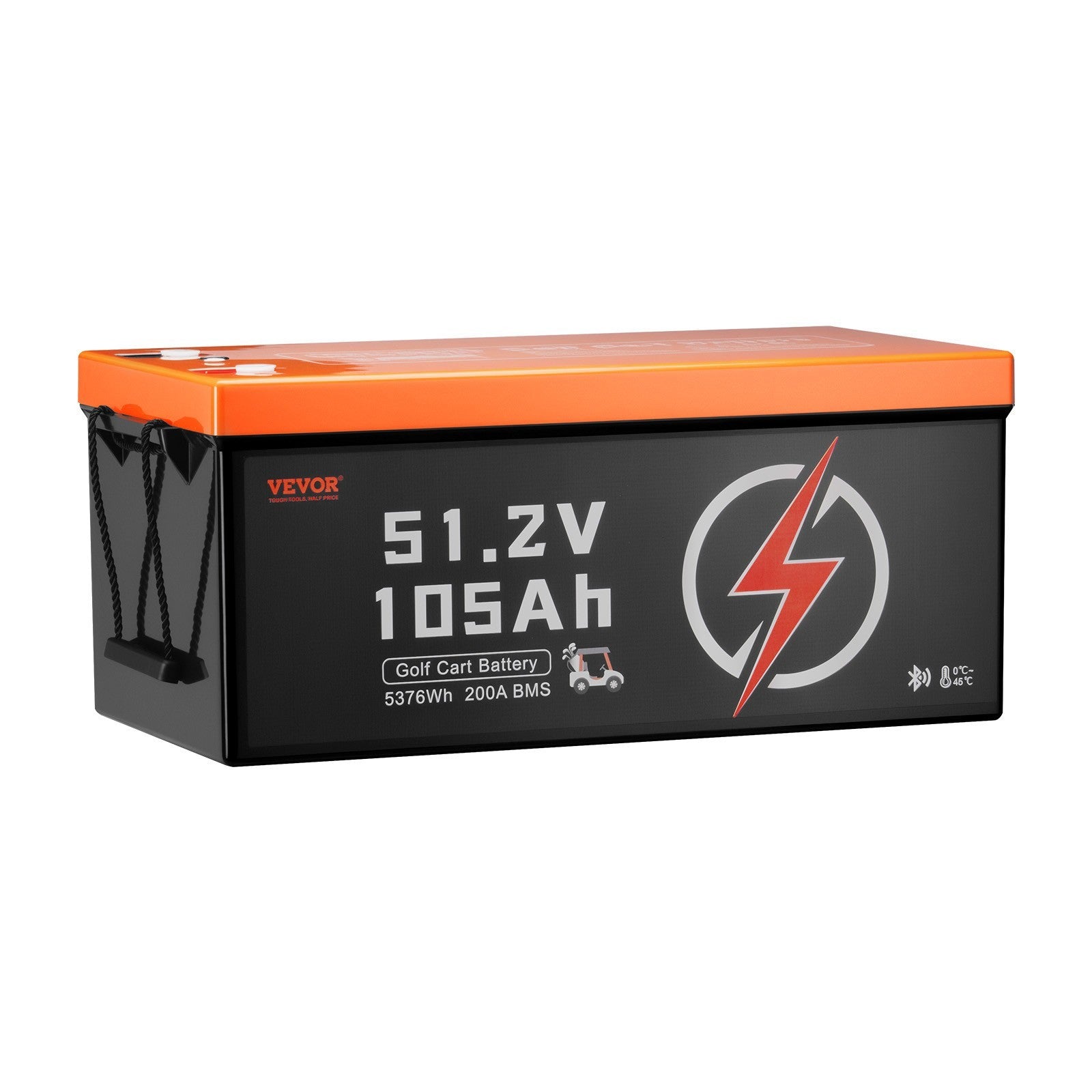 VEVOR 48V 105Ah Golf Cart Lithium Battery 20A Charger LCD Monitor & 4000+ Cycle.