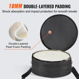 VEVOR 5-Piece Drum Bag Set Padded Drum Cases 1680D Oxford Fabric Foldable