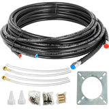 HK4200A-3 Hydraulic Outboard Steering System Kit 300HP 2x20ft Hose Cylinder Helm