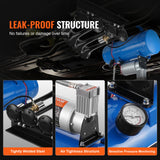 VEVOR Train Horns Kit 4 Trumpet Air Horn Kit 120 psi Air Compressor 1.6 Gal Tank