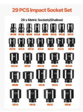 VEVOR 3/4" Impact Socket Set, 29-Piece, 6-Point, CR-M0, SAE 3/4"-2-1/2", w/ Case
