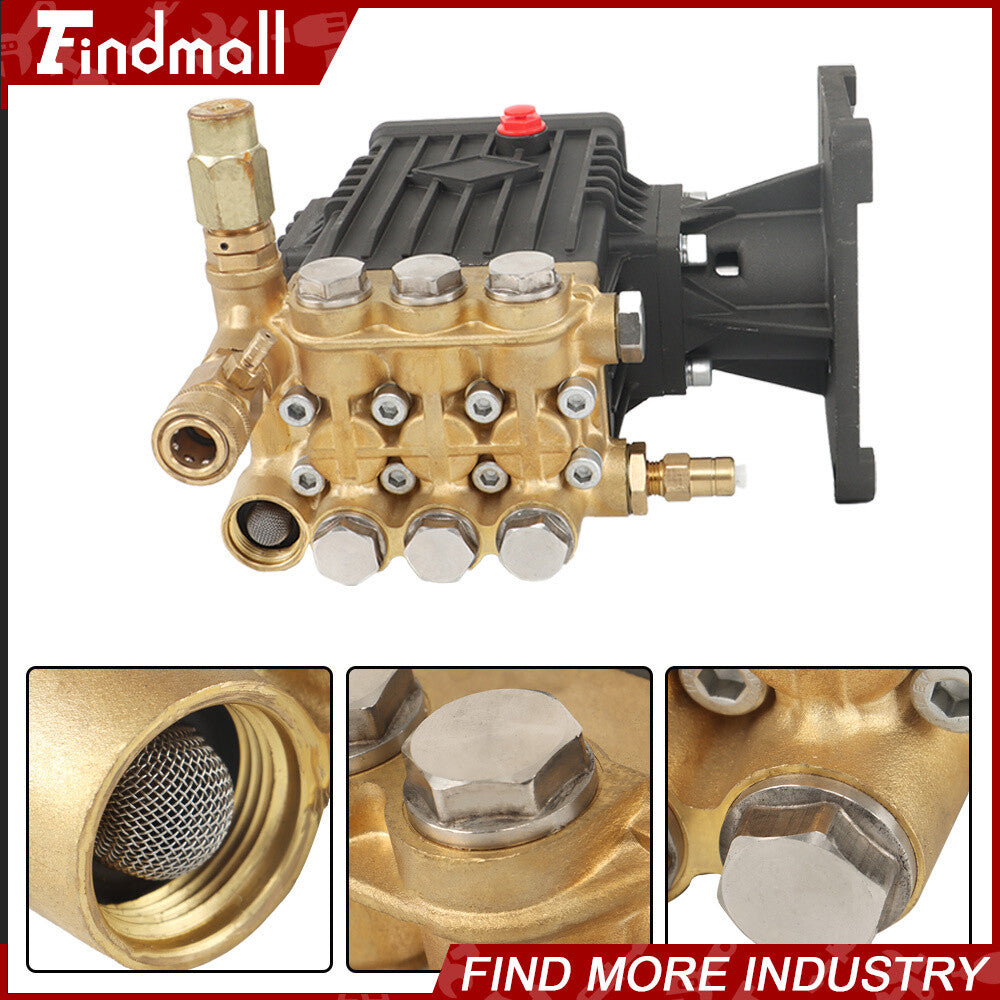 4 GPM Pressure Washer Pump 4400 psi Power Washer Pump 1" Shaft Horizontal New