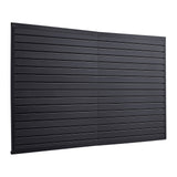 8 x 4 ft Slat Wall Paneling PVC Black Garage Slatwall with Modular Design