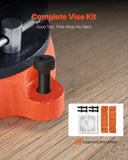 VEVOR 8" Bench Vise Multipurpose Heavy Duty Ductile Iron Swivel Locking Base