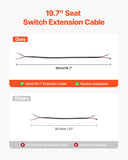 VEVOR Universal Seat Suspension Kit for Lawn Mower Skid Steer Forklift Tractor