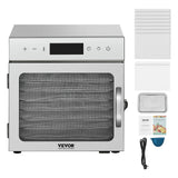 VEVOR Commercial 8 Trays Food Dehydrator Stainless Fruit Meat Jerky Drying Dryer