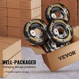 VEVOR Electric Trailer Brake 12" x 2" Self-Adjusting Assembly 2 Pairs 7000 lbs
