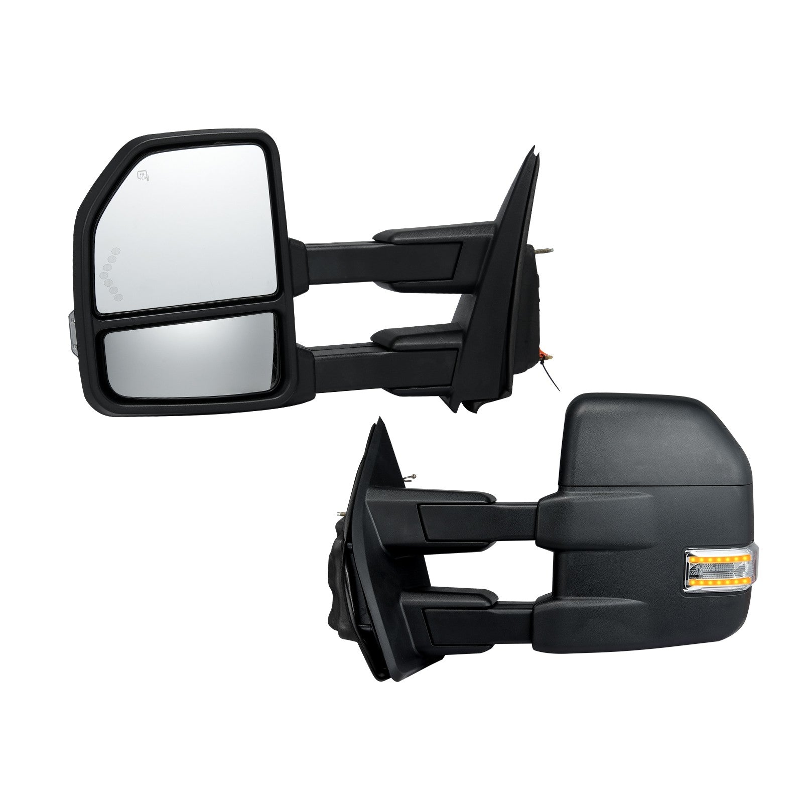Power Heated Tow Mirrors for 2015-2018 Ford F150 Signal Lights Foldable
