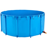 VEVOR Canvas Fish Pond, 1320 Gal Capacity Above Ground Fish Pond, Foldable PVC K