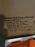 Vevor 1HP Shallow Well Pump with Pressure Tank 1000GPH Irrigation Booster Pump