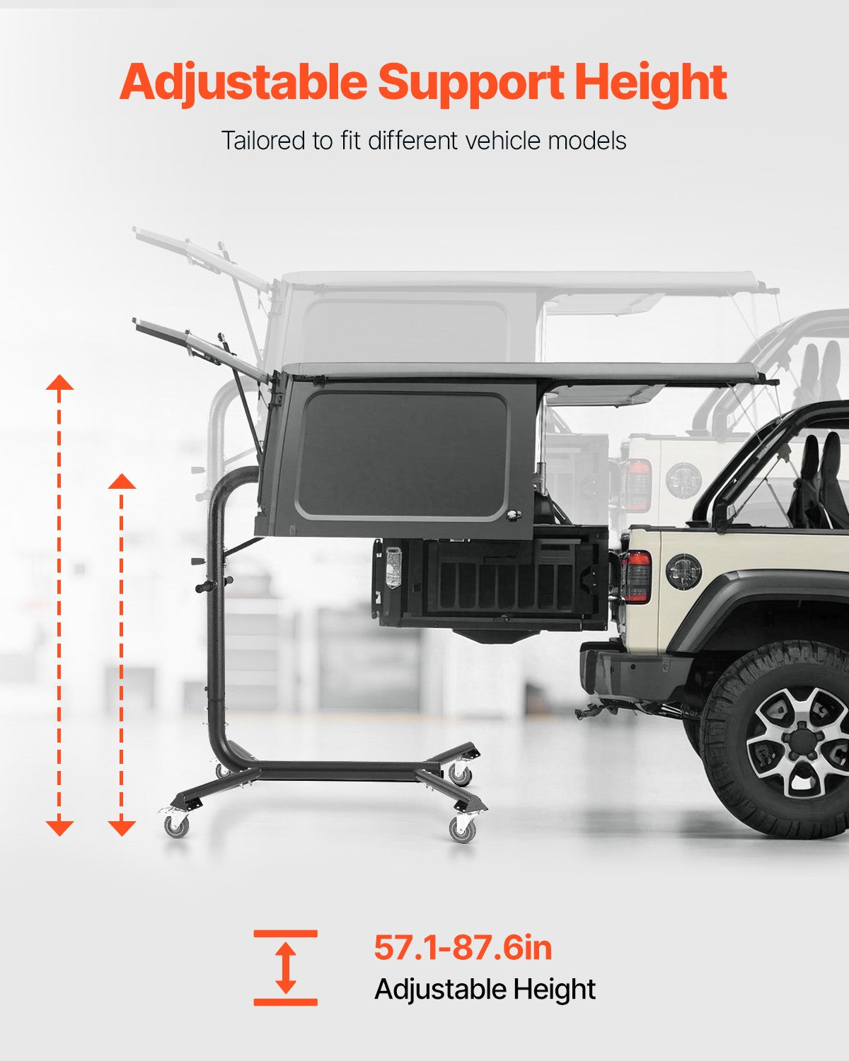 VEVOR Hard Top Removal Lift for Jeep Wranglers YJ TJ JK JL & 4XE Ford Bronco