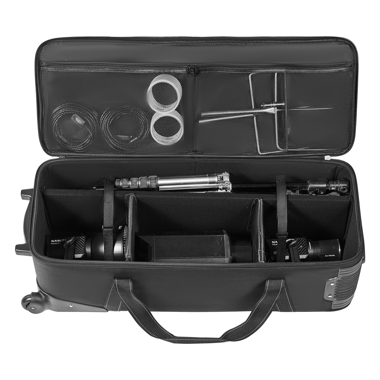 VEVOR Studio Equipment Trolley Case 35.83 x 11.81 x 14 in Rolling Camera Bag