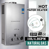 18L 5GPM Natural /Propane Gas Hot Water Heater Tankless On-Demand Instant Boiler