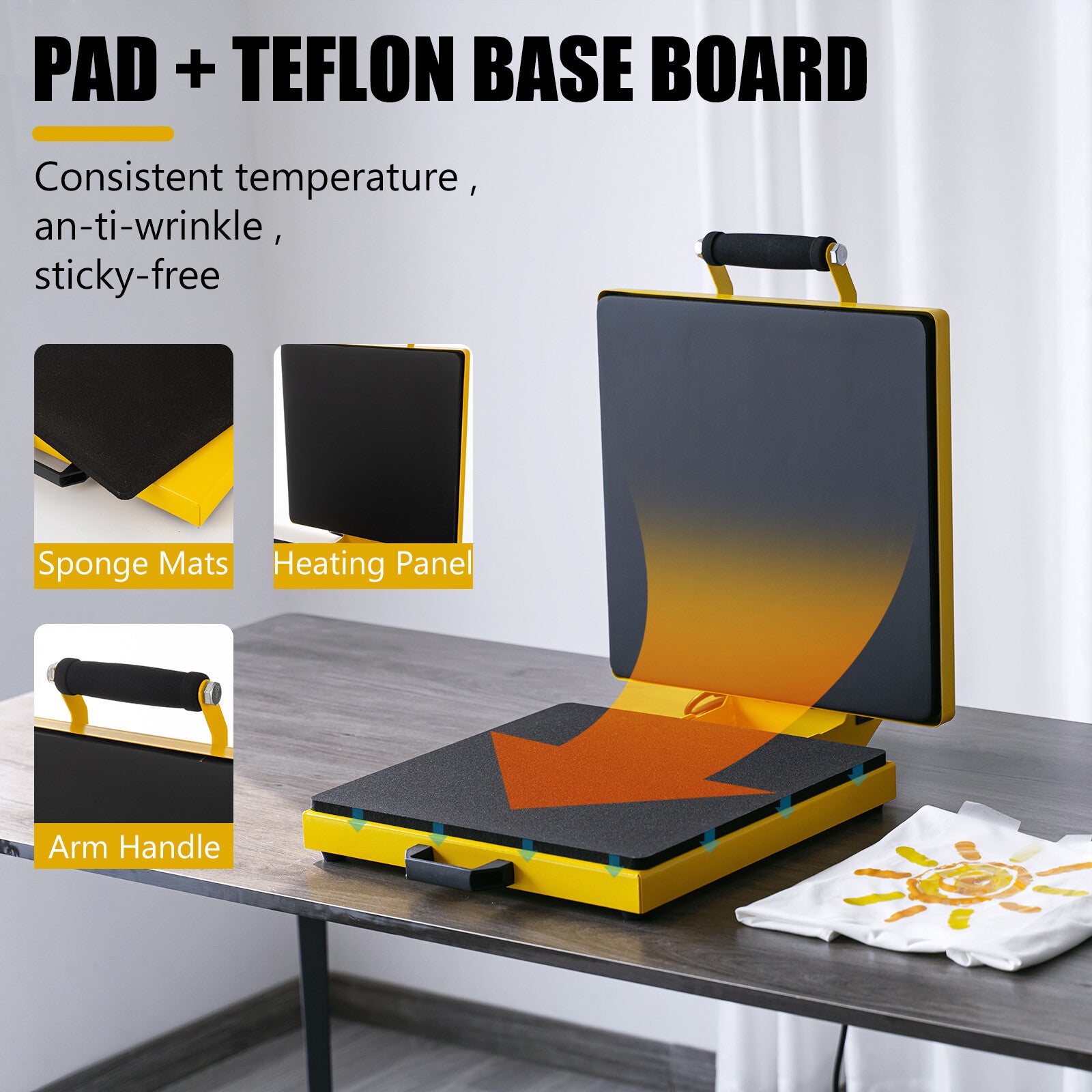 15"X15" DIY Digital Clamshell T-shirt Heat Press Machine Sublimation Transfer