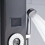 LED Shower Panel Tower Massage System Rain&Waterfall Jets Faucet Stainless Steel