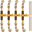 VEVOR Ratchet Binder 3/8"-1/2",5/16"-3/8" Chain Load Binders w/ G80 Hooks 4 Pack