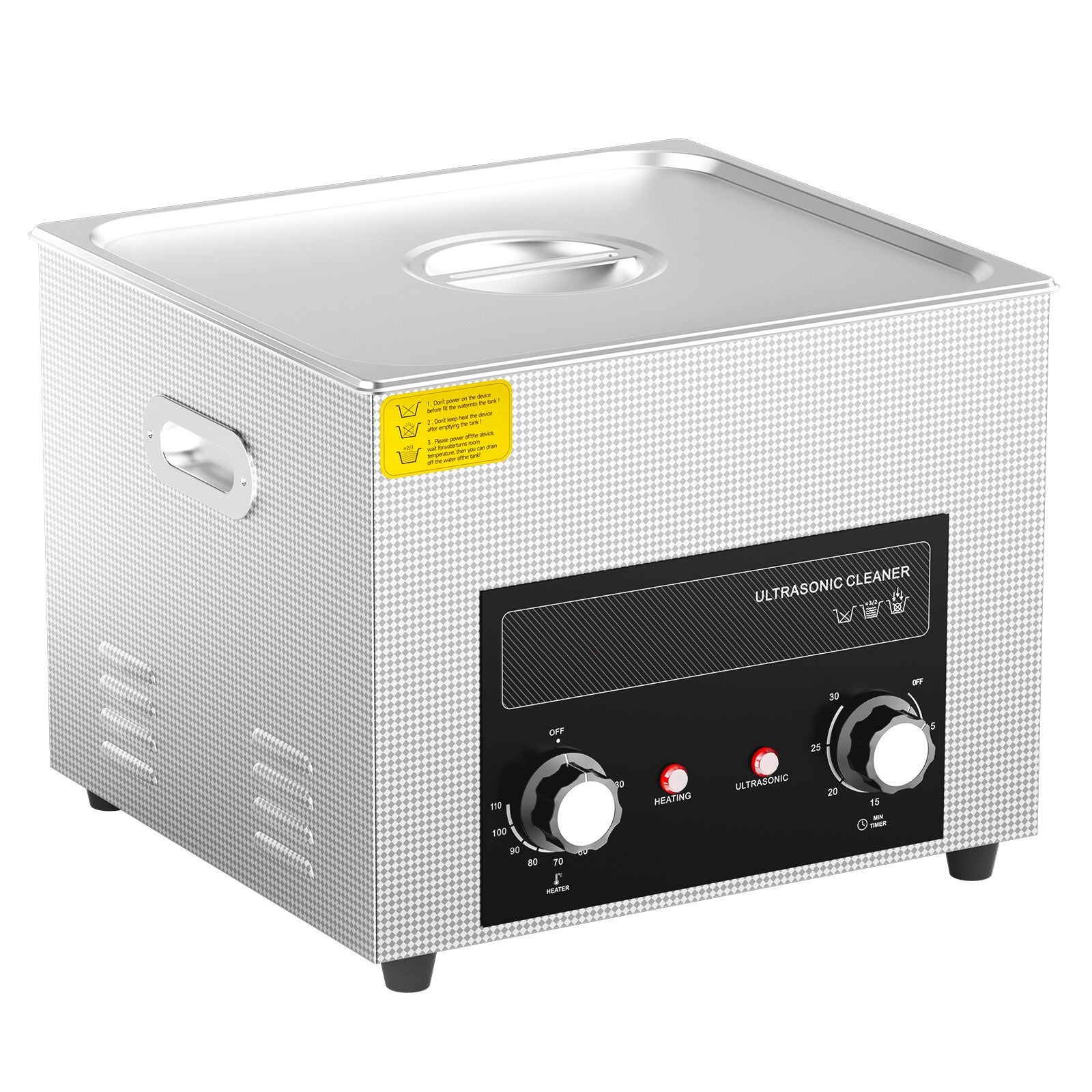 15L Ultrasonic Cleaner with Heater Timer & Basket Digital Sonic Heating Machine