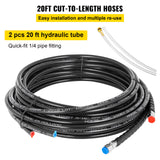 HK4200A-3 Hydraulic Outboard Steering System Kit 300HP 2x20ft Hose Cylinder Helm