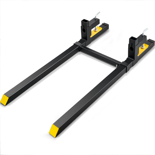 VEVOR Clamp on Pallet Forks 2000lbs Tractor Forks 60" Adjustable Bucket Forks