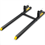 VEVOR Clamp on Pallet Forks 2000lbs Tractor Forks 60" Adjustable Bucket Forks