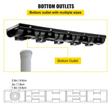 Drainage Trench Driveway Channel Drain Kit Metal Grate-5.8"x3.1"-5 Pack