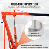 VEVOR Hydraulic Air Long Ram Jack 8Ton Clevis Base Engine Lift Hoist Single Pump