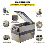 Car Fridge Freezer Cooler 47.5QT Portable Compressor 45L Mini Refrigerator Home