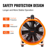 VEVOR 10" Portable Extractor Fan Blower 10m Duct Hose Ventilator Industrial