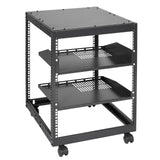 12U 4 Post Open Frame Server Rack Network Enclosure 23''-40'' Adjustable