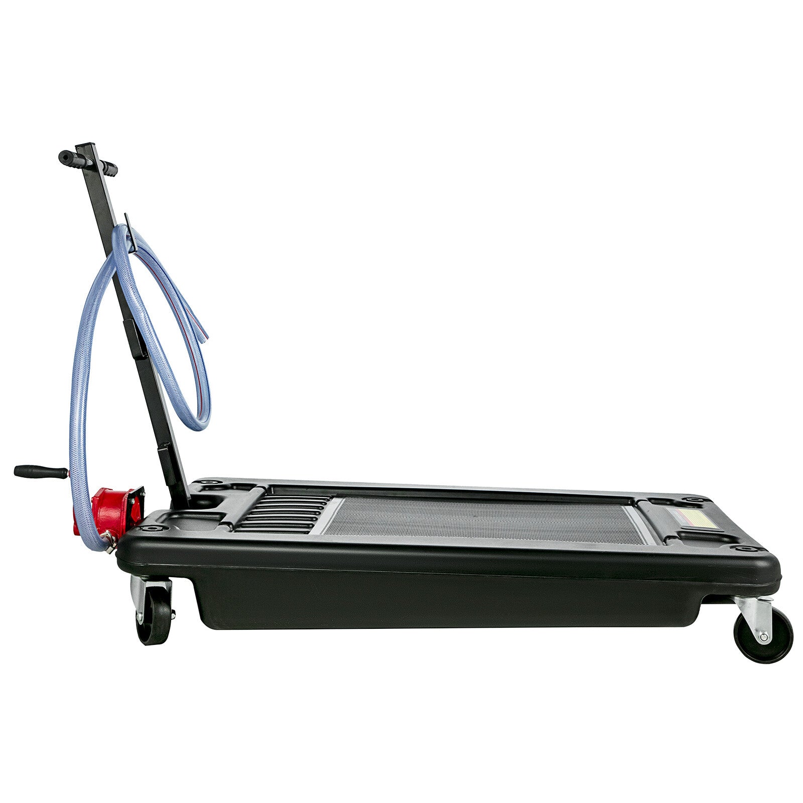 VEVOR 17 Gallon Low Profile Heavy Truck Car Oil Drain Pan w/ Pump & Wheels