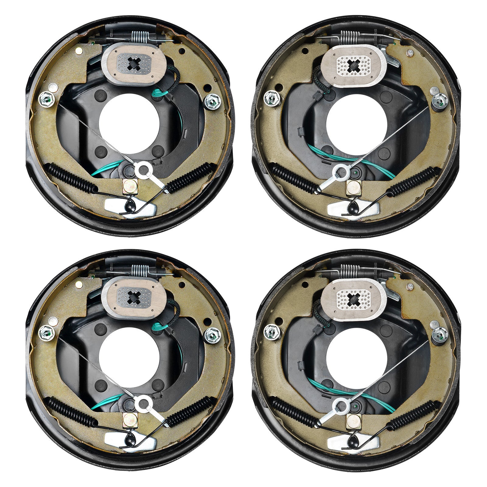 VEVOR Electric Trailer Brake 10"x2-1/4" Self-Adjusting Assembly 2 Pairs 3500 lbs