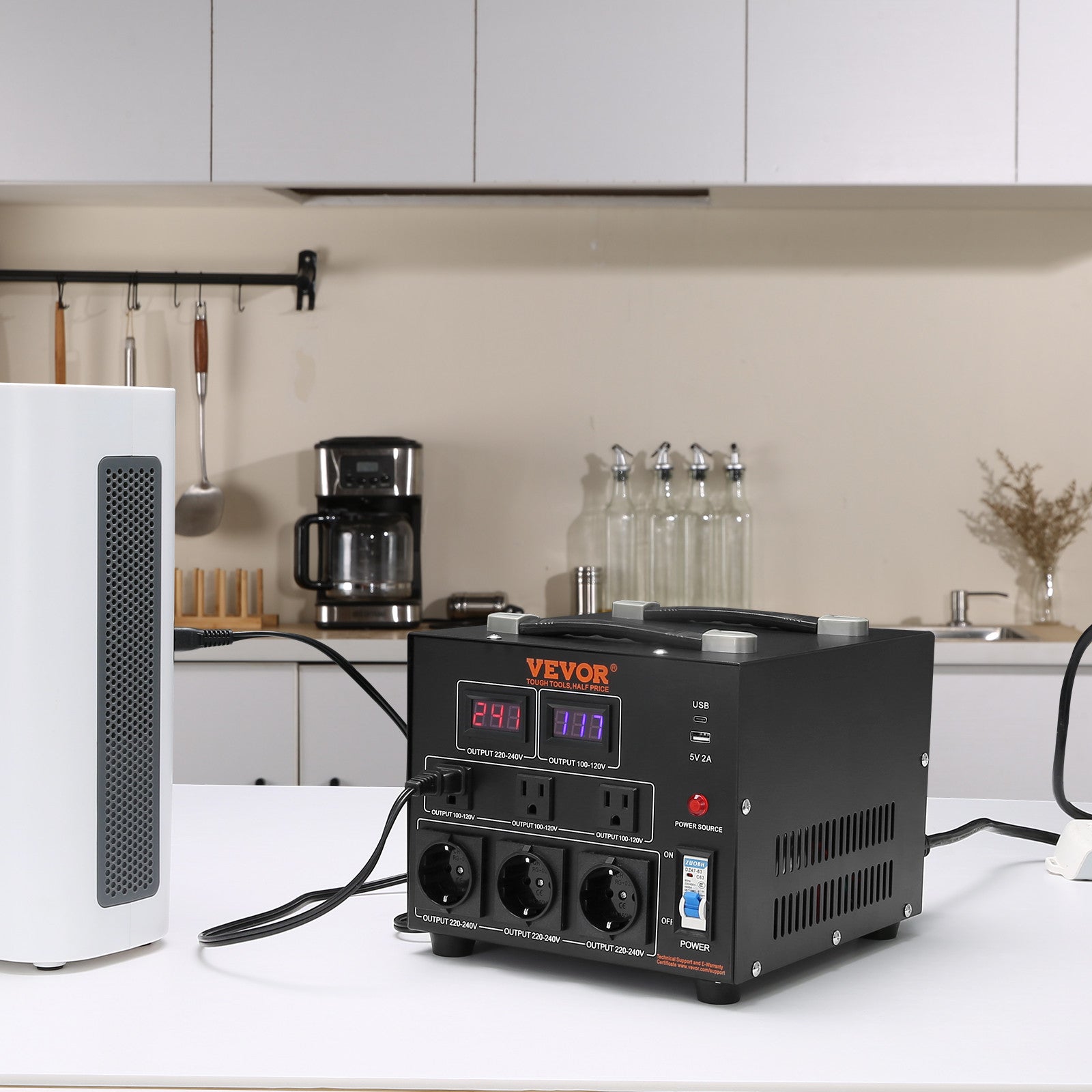 5000W Voltage Converter Transformer Step Up/Down 220V-110V /110V-220V CE