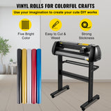 VEVOR Vinyl Cutter Machine Cutting Plotter 28inch Bundle SignMaster Floor Stand