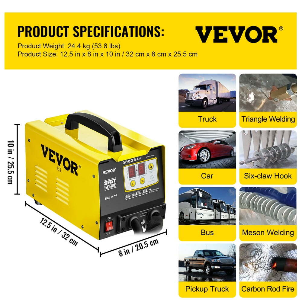 VEVOR G90E Vehicle Panel Spot Puller Dent Spotter 3500S Spot Dent Puller 3Kw Spo