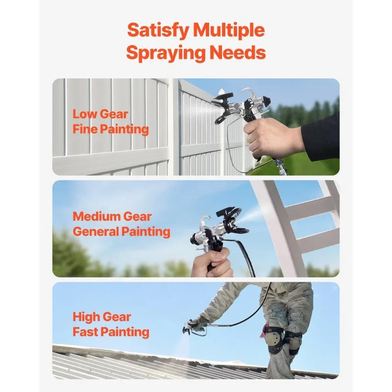 Stand Airless Paint Sprayer 750W 3000PSI Electric Airless Sprayer Handheld