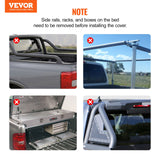 VEVOR Tri-Fold Truck Bed Tonneau Cover, Compatible with 2009-2024 Ram 1500 (19-2