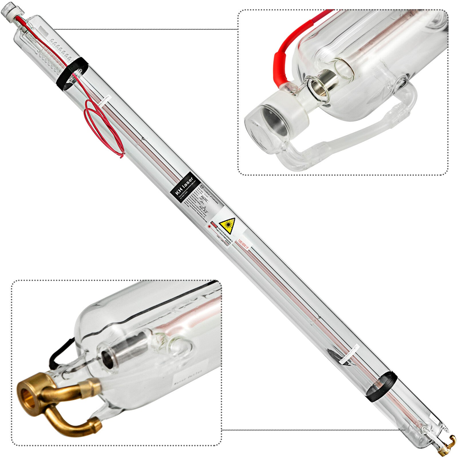 VEVOR CO2 laser tube 40W/50W/60W/80W/100W/130W suitable for CO2 laser engraving