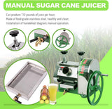 Manual Sugar Cane Press Juicer Juice Machine Commercial Extractor Mill 50KG/H