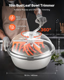 VEVOR 19" Manual Bud Leaf Trimmer 19 inch Bowl Hydroponic Bud Trimming Machine