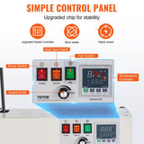 Continuous Bag Band Sealing Machine, White, Food Vacuum Sealer with Digital Temp