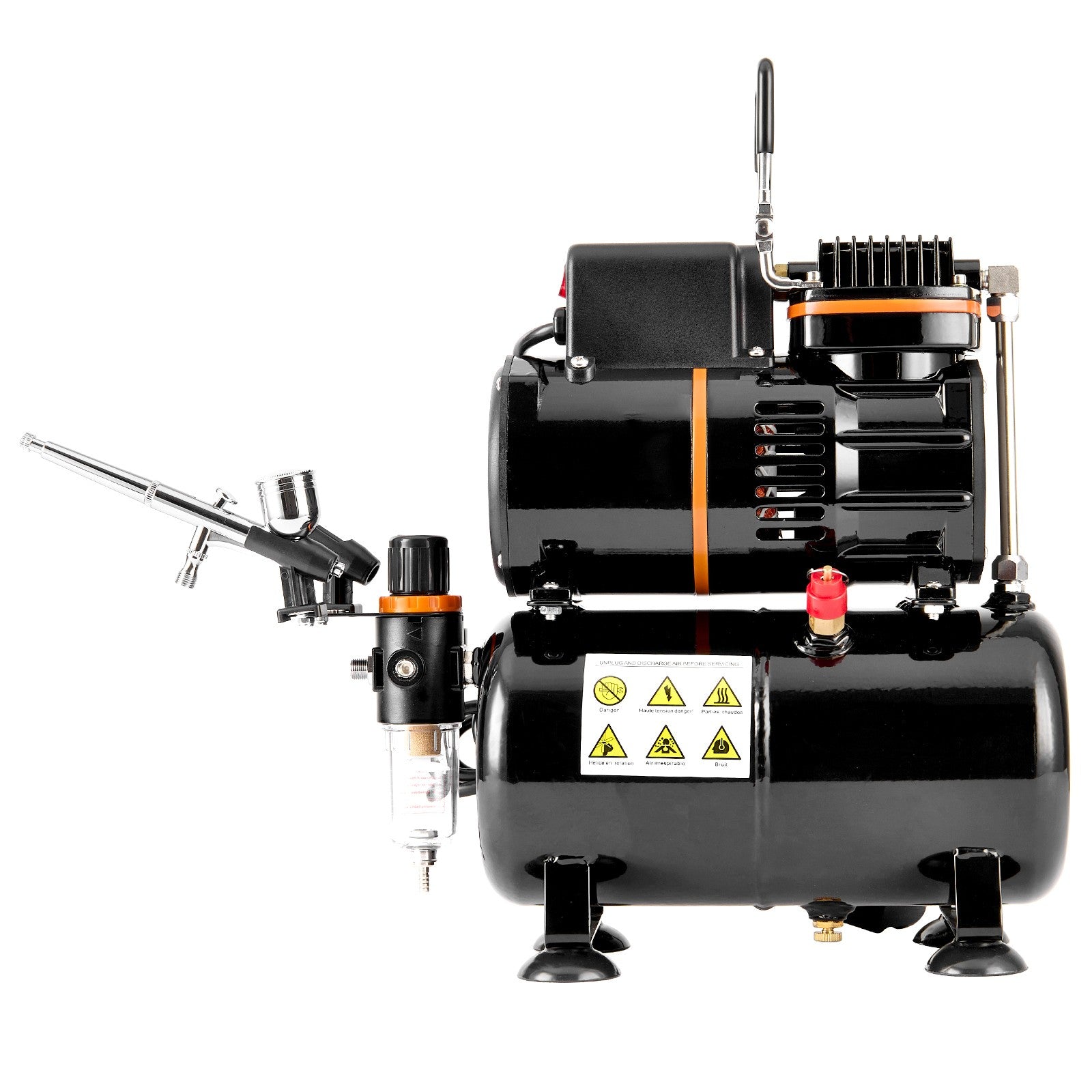 Uimoso Airbrush Kit Dual Fan Air Tank Compressor System Kit with 3.5L Air Tank