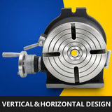 VEVOR HV8 Rotary Table - Horizontal/Vertical, 3MT for Milling & Drilling