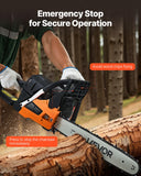 VEVOR 62cc Gas Chainsaw 3.8 HP Gas Powered 20 inch Chainsaw For Wood Cutting
