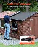 VEVOR 15 x 20 ft Roll Roofing 45 mil EPDM Rubber Roofing for RVs, Roofs, Ponds