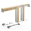 VEVOR Pocket Door Frame Kit Pocket Door Kit for 24-36in Wide 80inHigh Soft Close