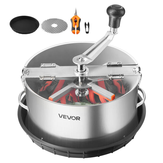 VEVOR Manual Bud Leaf Trimmer 12 in Electric Reaper Bowl Hydroponic Trimming
