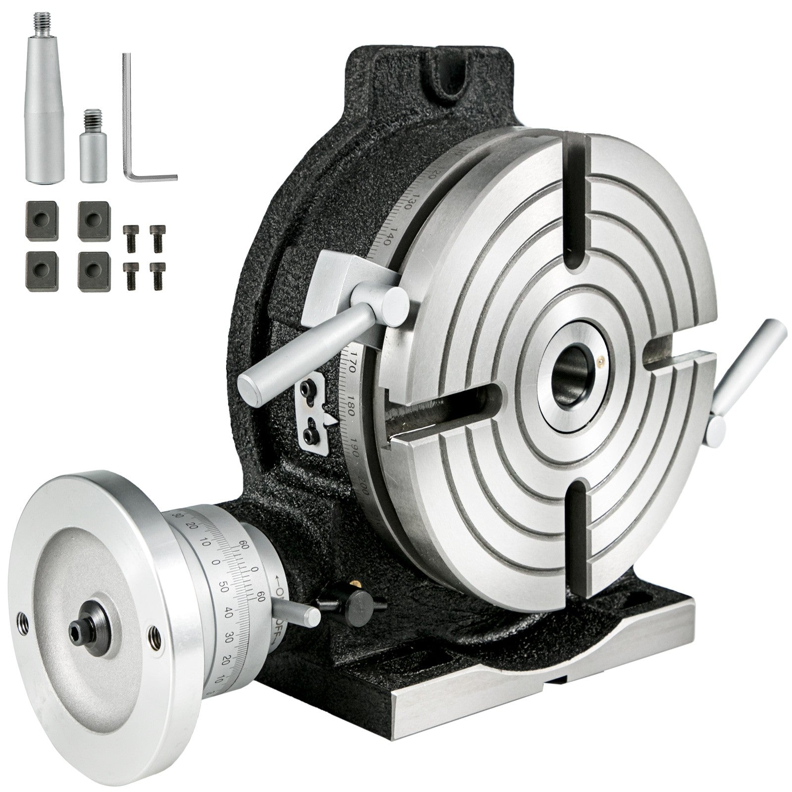 VEVOR HV8 Rotary Table - Horizontal/Vertical, 3MT for Milling & Drilling