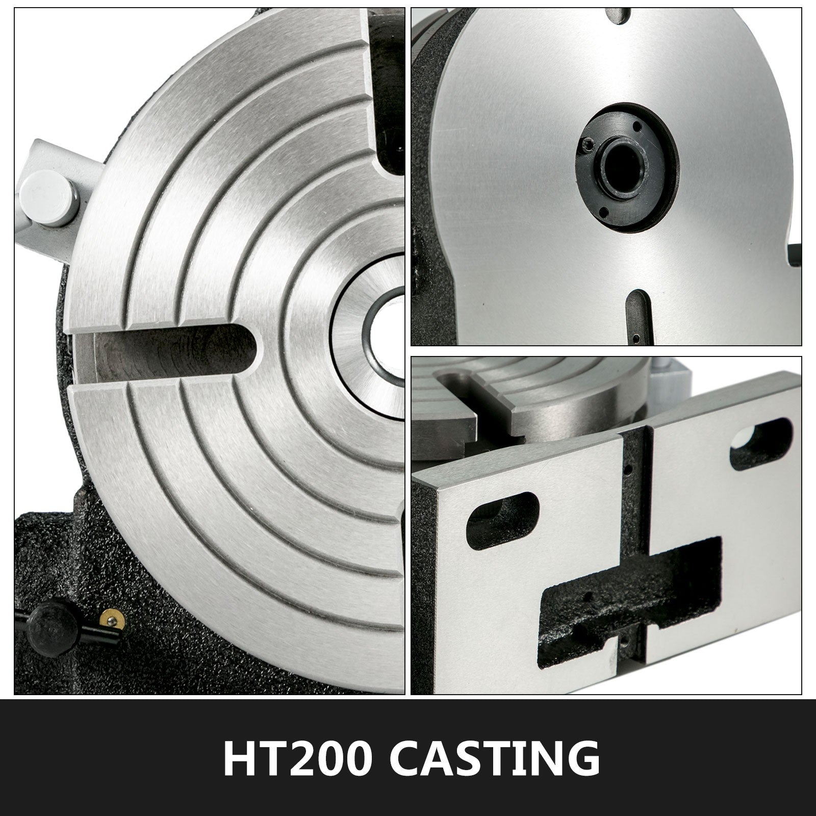 VEVOR HV8 Rotary Table - Horizontal/Vertical, 3MT for Milling & Drilling